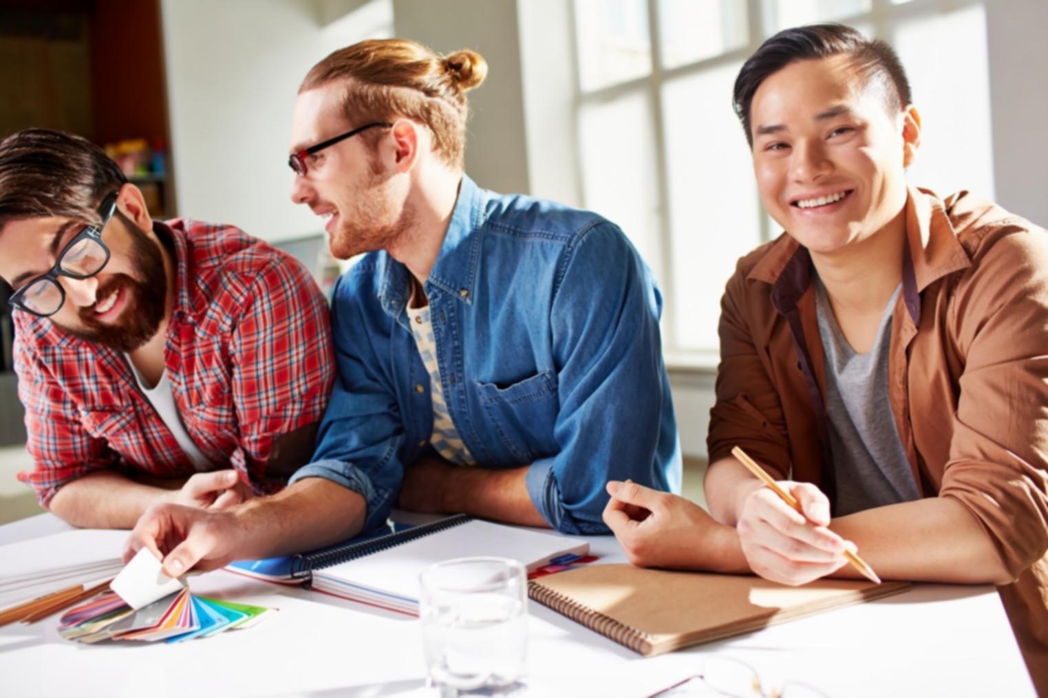 Professional financial consultation setting